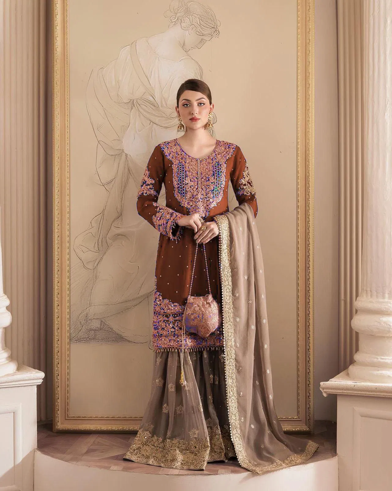 Kd 1486 Faux Georgette With Inner Readymade Suits Bulk Orders In India